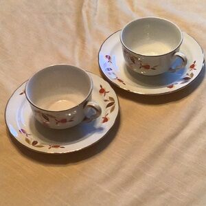 Hall’s Dinnerware cups & saucers